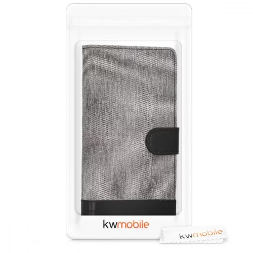 Θήκη για Wiko Harry, Textile, Grey, 43509.22