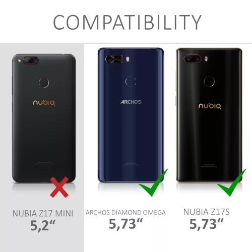 Θήκη για ZTE Nubia Z17S, Silicone, Transparent, 43626.03