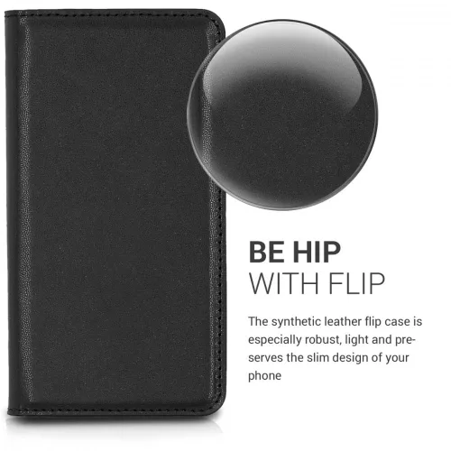 Θήκη Blackview A7, Ecological leather, Black, 43715.01