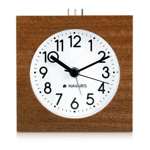 Snooze Retro αναλογικό ξύλινο ξυπνητήρι, 43906