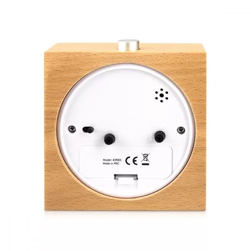 Snooze Ρετρό αναλογικό ξύλινο ξυπνητήρι, 43905