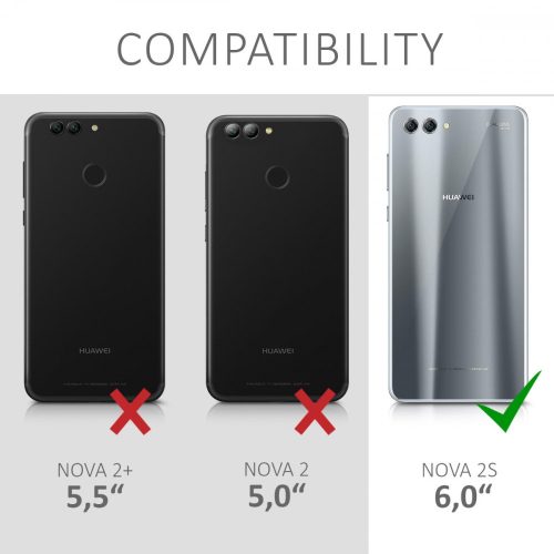 Κάλυμμα για Huawei Nova 2s, Οικολογικό δέρμα, Μαύρο, 44014.01