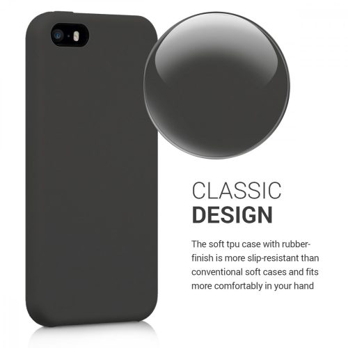 Θήκη για Apple iPhone 5 / iPhone 5s / iPhone SE, Silicone, Black, 42766.47