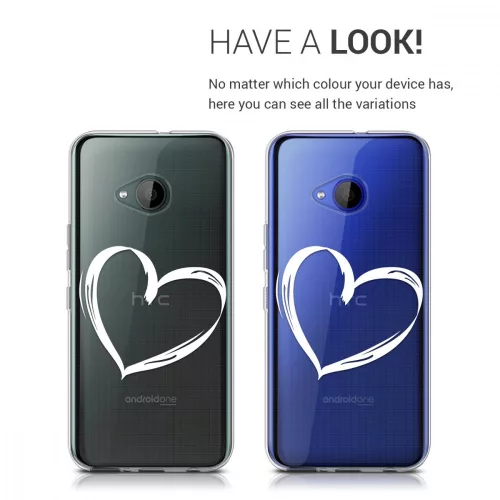 Κάλυμμα για HTC U11 Life, Silicone, White, 43644.02