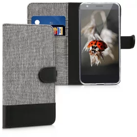   Κάλυμμα για ZTE Blade A520, Textile, Grey, 44275.22