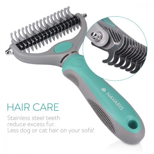 Βούρτσα Navaris για σκύλους και γάτες, Πράσινο, Πλαστικό, 44332