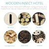 Navaris pine wood insect hotel, 24,5 x 28 x 7,5 cm, καφέ, 44341
