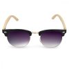 Vintage unisex γυαλιά ηλίου Navaris, UV400, Bamboo, Purple, 44351.01.22
