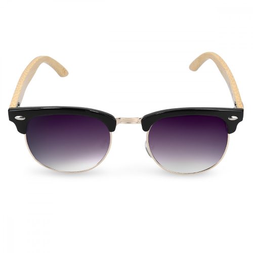 Vintage unisex γυαλιά ηλίου Navaris, UV400, Bamboo, Purple, 44351.01.22