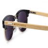 Vintage unisex γυαλιά ηλίου Navaris, UV400, Bamboo, Purple, 44351.01.22