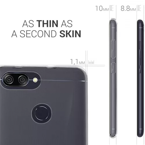 Θήκη για Asus Zenfone Max Plus, Silicone, Transparent, 44423.03
