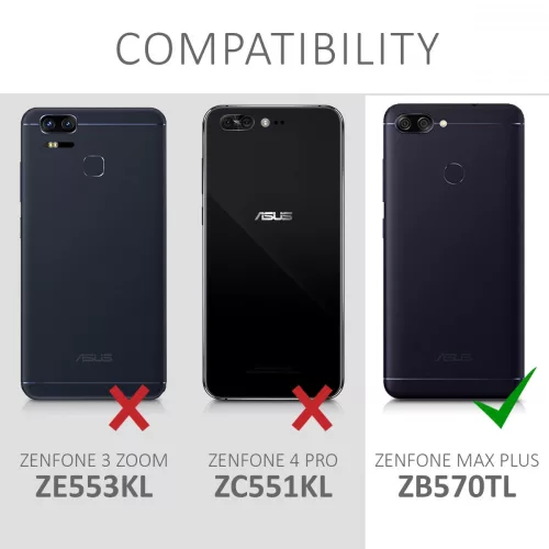 Θήκη για Asus Zenfone Max Plus, Silicone, Transparent, 44423.03