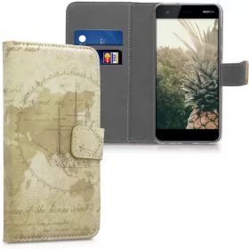   Κάλυμμα για Nokia 2, Οικολογικό δέρμα, Καφέ, 44513.02