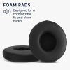 Σετ 2 μαξιλαριών αυτιών για ακουστικά Bose Solo 2 Wireless/Solo 3, Kwmobile, Μαύρο, Οικολογικό δέρμα, 44516.01
