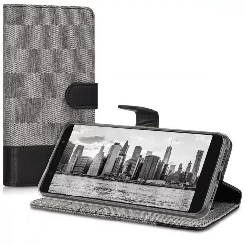 Θήκη για Alcatel 3X, Textile, Grey, 44563.22