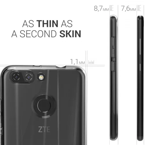 Κάλυμμα για ZTE Blade V9 Vita, σιλικόνη, διαφανές, 44544.03