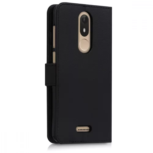 Θήκη Wiko View Lite, Οικολογικό δέρμα, Μαύρο, 44578.01