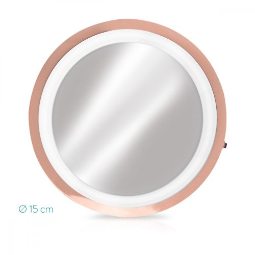 Καθρέφτης καλλυντικών με βεντούζες, φωτισμός LED, μεγέθυνση 5x, 44599,54