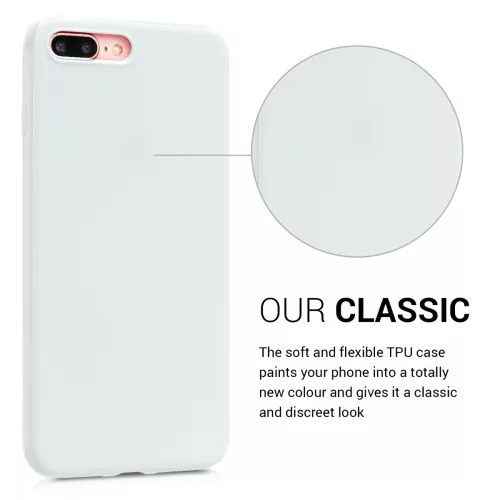 Θήκη για Apple iPhone 8 Plus / iPhone 7 Plus, Silicone, White, 39499.48