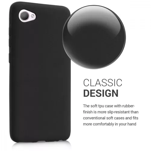 Κάλυμμα για HTC Desire 12, Silicone, Black, 44787.47