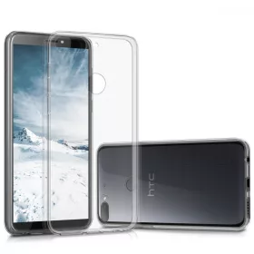   Κάλυμμα για HTC Desire 12 Plus, Silicone, Transparent, 44791.03