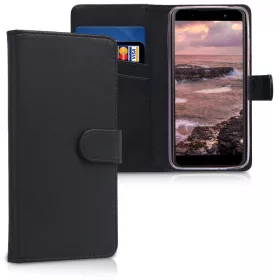   Θήκη Wiko Lenny 5, Οικολογικό δέρμα, Μαύρο, 44844.01