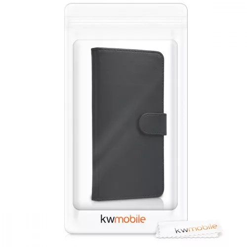 Θήκη Wiko Lenny 5, Οικολογικό δέρμα, Μαύρο, 44844.01