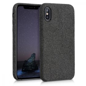   Θήκη για Apple iPhone X / iPhone XS, Textile, Μαύρο, 43479.01