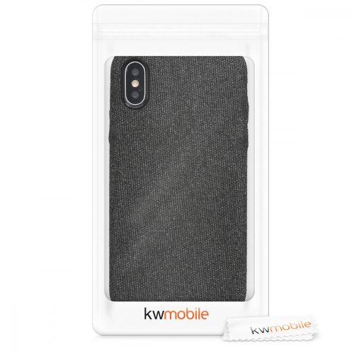 Θήκη για Apple iPhone X / iPhone XS, Textile, Μαύρο, 43479.01