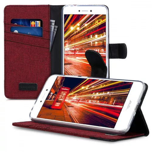 Κάλυμμα για Huawei P9 Lite (2017), Textile, Red, 40893.04