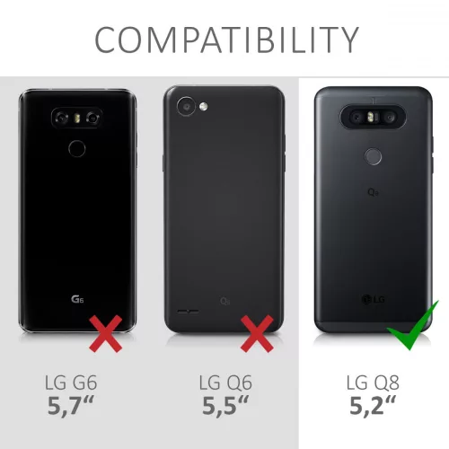 Θήκη για LG Q8, Silicone, Transparent, 44947.03