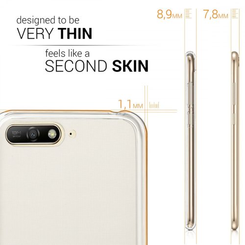 Θήκη για Huawei Y6 (2018), Silicone, Transparent, 44876.03