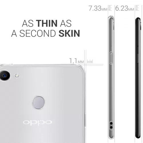 Κάλυμμα για OPPO F7, Silicone, Transparent, 44998.03