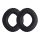 Σετ 2 μαξιλαριών αυτιών για ακουστικά Sennheiser PX360/MM550-X/MM450-X, Kwmobile, Μαύρο, Οικολογικό δέρμα, 45048.01