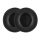 Σετ 2 μαξιλαριών αυτιών για ακουστικά AKG K518DJ/K81/K518LE, Kwmobile, Μαύρο, Οικολογικό δέρμα, 45051.01