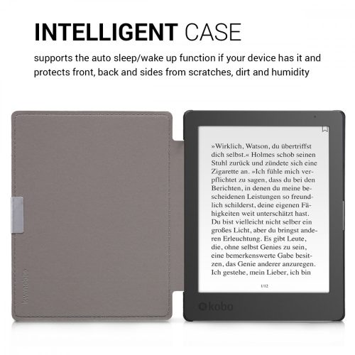 Θήκη για Kobo Aura Edition 1, Οικολογικό δέρμα, Καφέ, 31484.26
