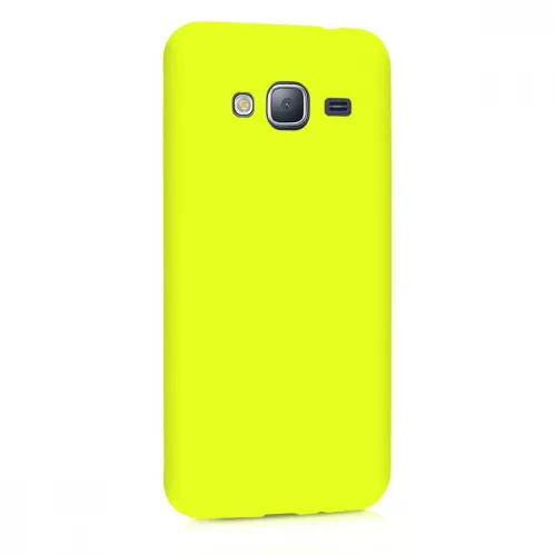 Θήκη για Samsung Galaxy J3 (2016), Σιλικόνη, Κίτρινο, 45181.75