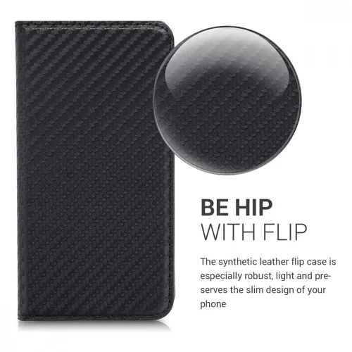 Θήκη για Samsung Galaxy J3 (2016), Οικολογικό δέρμα, Μαύρο, 45157.01