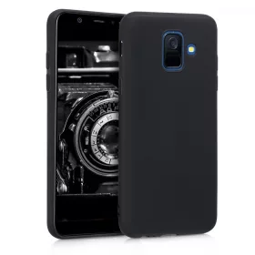  Θήκη για Samsung Galaxy A6 (2018), Σιλικόνη, Μαύρο, 45247.47