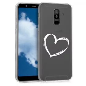   Θήκη για Samsung Galaxy A6 Plus, Silicone, White, 45261.01