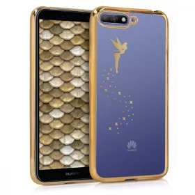   Θήκη για Huawei Y6 (2018), Σιλικόνη, Χρυσό, 45286.01