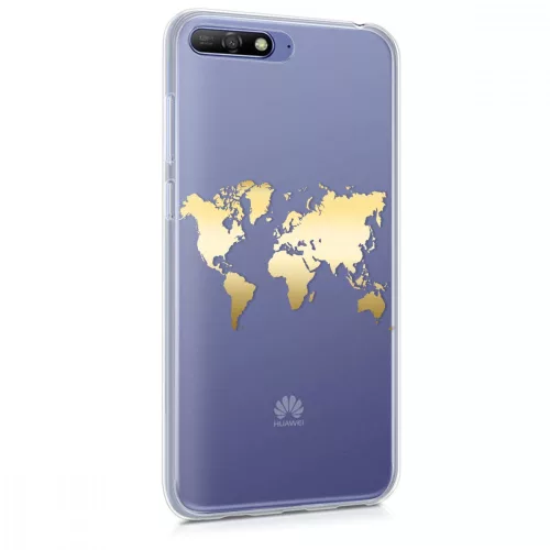 Θήκη για Huawei Y6 (2018), Silicon, Gold, 45413.01