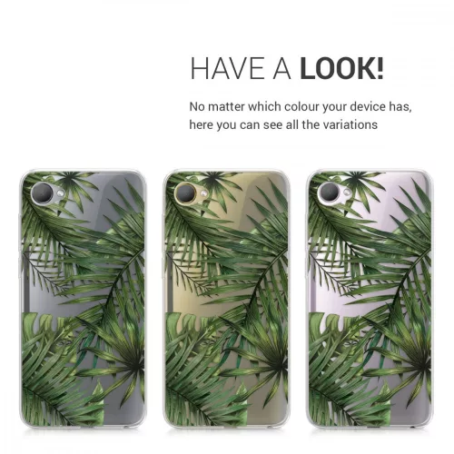 Κάλυμμα για HTC Desire 12, Silicone, Green, 45595.01