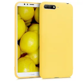   Θήκη για Huawei Y6 (2018), Σιλικόνη, Κίτρινο, 44878.49