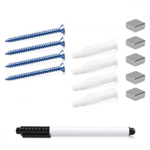 Μαγνητική πλακέτα Navaris, 90 x 60 cm, μαρκαδόρος, 5 μαγνήτες, 45723.02