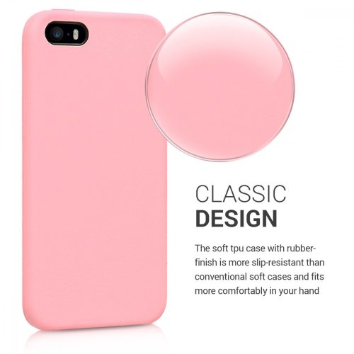 Θήκη για Apple iPhone 5 / iPhone 5s / iPhone SE, Silicone, Pink, 42766.110
