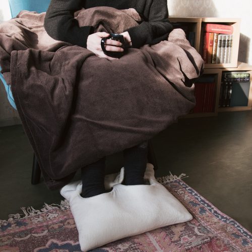 Ηλεκτρικό μαξιλάρι 2 σε 1 με θέρμανση για πόδια, πλάτη, λαιμό, κρέμα, 45831.01