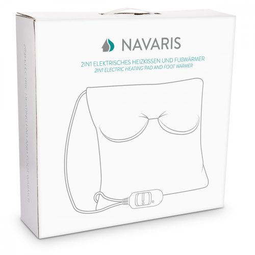 Ηλεκτρικό μαξιλάρι 2 σε 1 με θέρμανση για πόδια, πλάτη, λαιμό, κρέμα, 45831.01