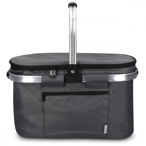 Πτυσσόμενη τσάντα πικνίκ με λαβή Navaris, 27 L, Insolated, Μαύρο, 45859.22