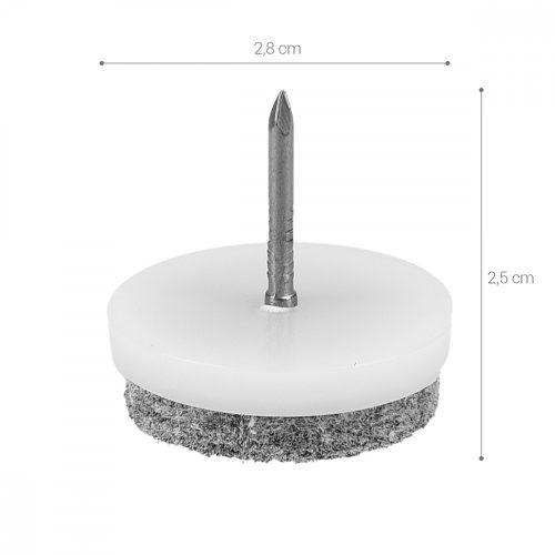 Σετ 20 ανεμόπτερα από τσόχα με καρφιά, 28 mm, 45905.3.02